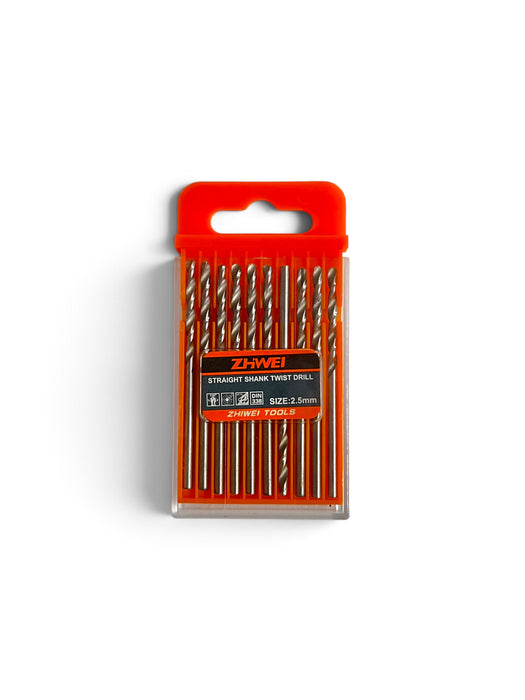 ZHWEI Straight Shank Twist Drill Bit Set 2.5 mm - ZSD013