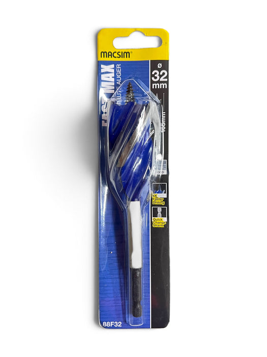 MACSIM FAST MAX Tri-Flute Auger Drill Bit - 32mm - 88F32