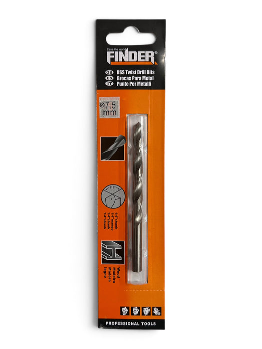 Finder HSS Twist Drill Bit 7.5mm - FIND75