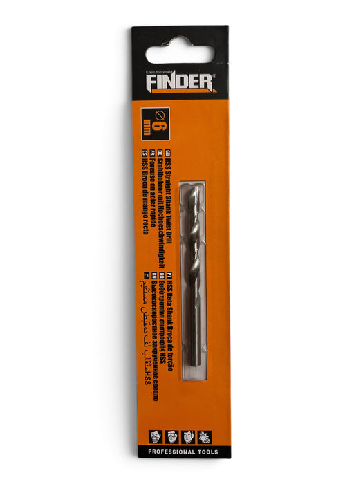 Finder HSS Straight Shank Twist Drill Bit 6mm - FIND60