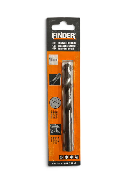 Finder HSS Twist Drill Bit 10.5mm - FIND105