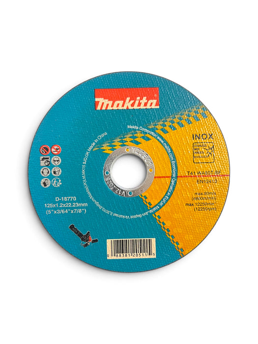 Makita INOX Cutting Discs 125mm x 1.2mm (Pack of 12) - D-18770-12