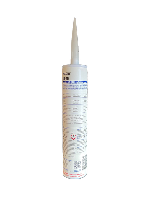 Macsim MF80 Bathroom & Kitchen Professional Silicone Sealant Translucent 300ML - 53TBKT