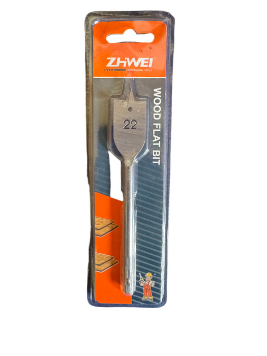 ZHWEI Wood Flat Bit 22mm - 1/4" Hex