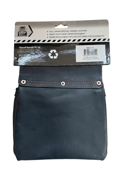 Gripwell 3.5 Pouch Nail Full Grain Leather Bag - PA11255