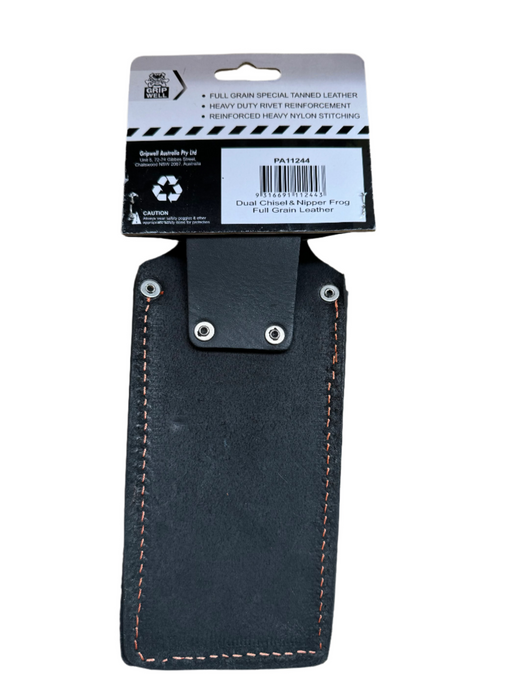 Gripwell Dual Chisel & Nipper Frog Full Grain Holder Leather - PA11244