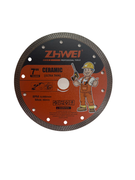 ZHWEI Ultra Thin Ceramic 7" (180mm) Diamond Cutting Disc