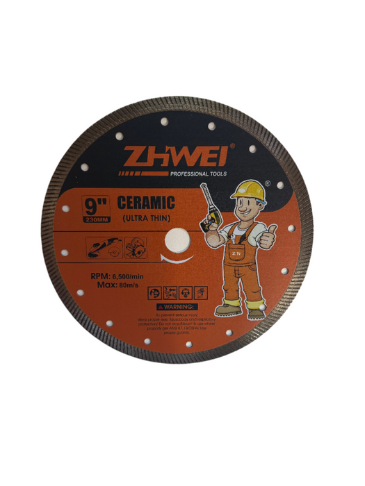 ZHWEI Ceramic Ultra Thin Diamond Cutting Disc 9" (230mm)