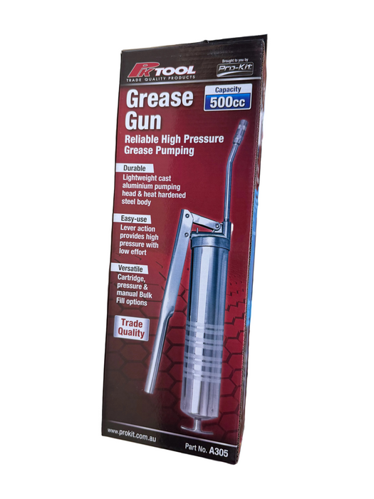 PK Tool Grease Gun 450g – High Pressure Lever Type (A305)