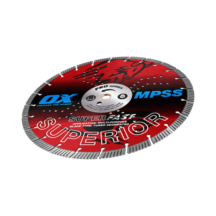OX Pro 400mm (16") Superfast Multi Purpose Turbo Segmented Diamond Blade - OX-16MPSS