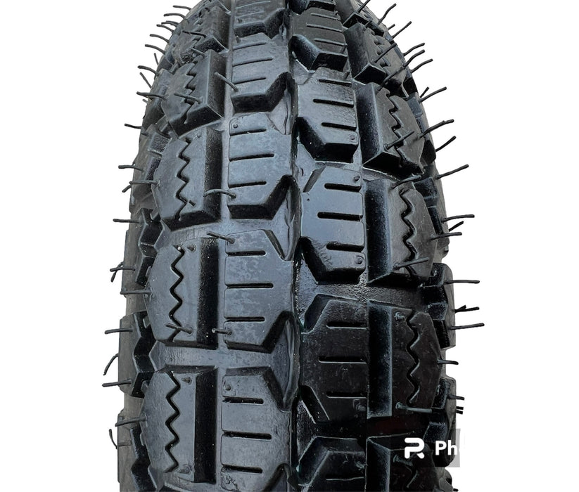 Heavy Duty Pneumatic Wheelbarrow Tyre 4.80/4.00-8 with Built-in Grease Nipple & 25.4mm Bore Bearing