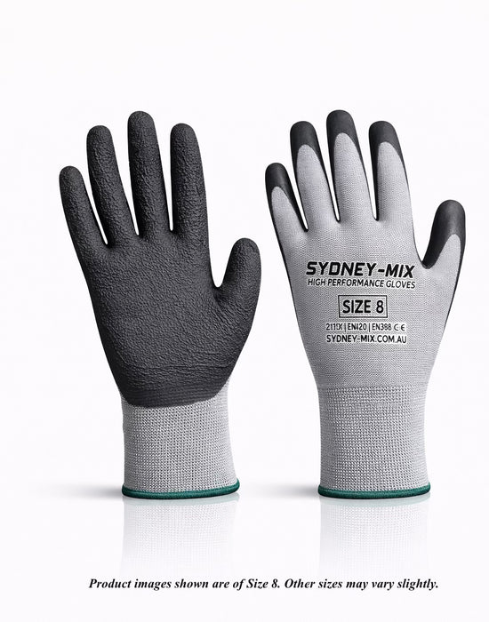 SYDNEY-MIX High Performance Latex Work Gloves – Grey