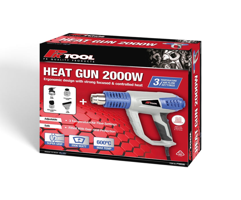 PKTool 2000W max 600°C Heat Gun - PT90580