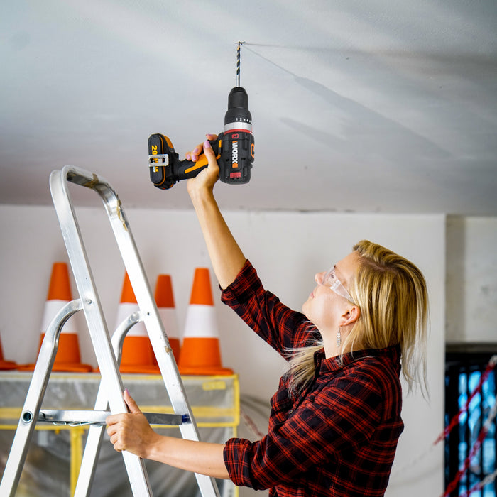 WORX 20V 50Nm Active Hammer Drill – Brushless | 2x 2Ah POWERSHARE Kit | WX-JCR