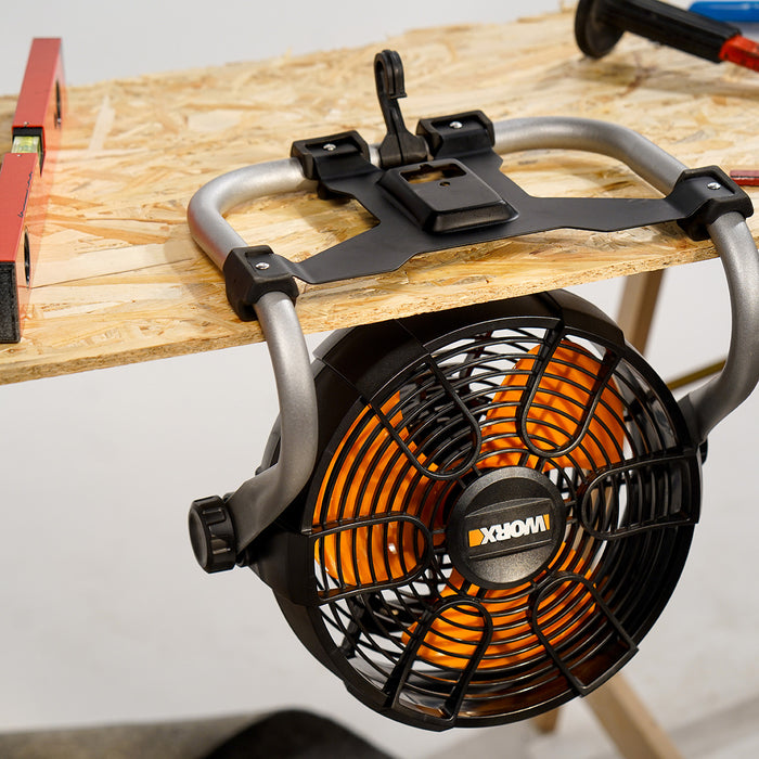 WORX 20V AC/DC Portable Jobsite Fan | POWERSHARE Tool Only | WX095.9