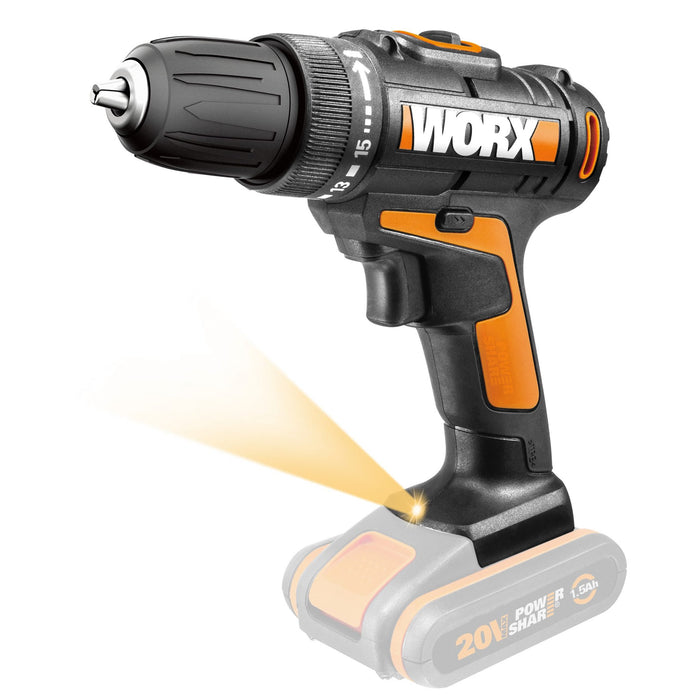 WORX 20V Drill Driver + Impact Driver Combo | 2x 2Ah POWERSHARE Kit | WX915