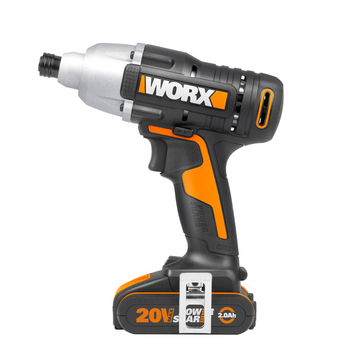 WORX 20V Drill Driver + Impact Driver Combo | 2x 2Ah POWERSHARE Kit | WX915