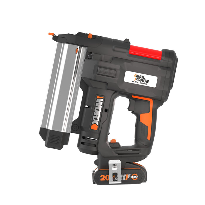 WORX 20V NITRO 2-in-1 Brad and Finish Nailer / Stapler | 2Ah POWERSHARE Kit | WX840
