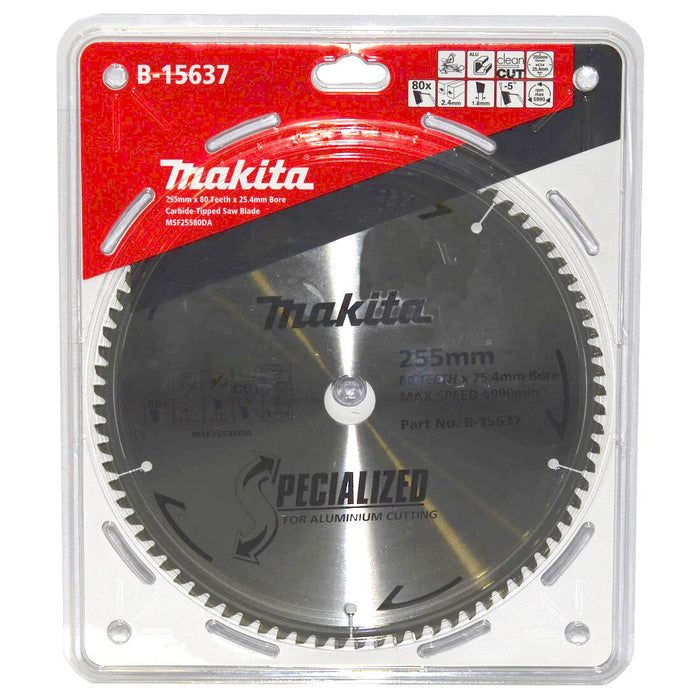 MAKITA SAW BLADE ALUMINIUM TCT 80T 255MM - B-15637