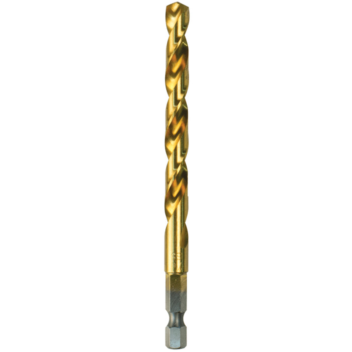 Makita 8mm x 115mm - 1/4" Hex Drive HSS R-Series Metal Drill Bit - D-15827