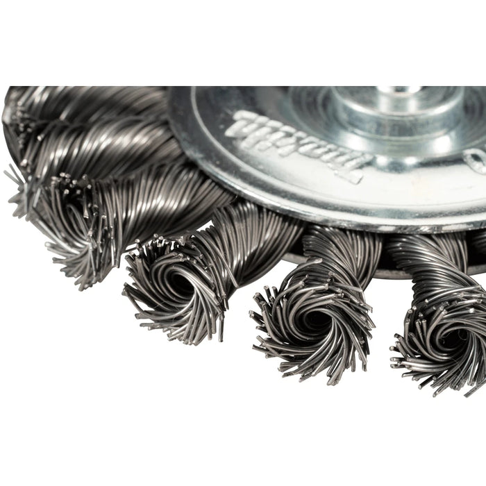 Makita 100mm Knotted Wire Wheel Brush - D-73829