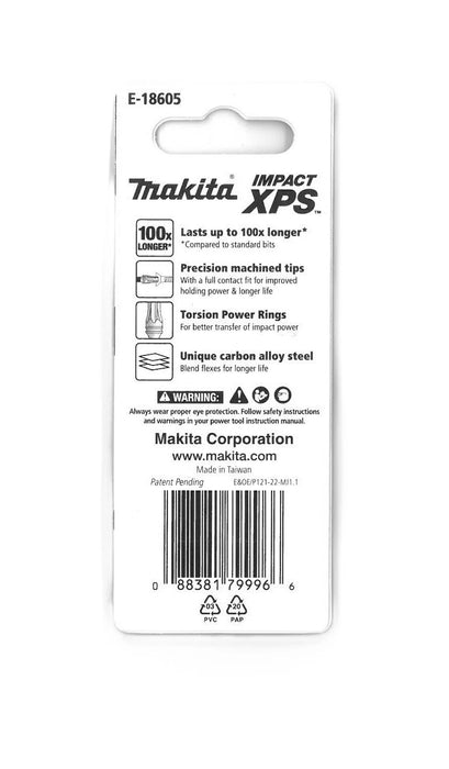Makita Impact XPS T30 x 50mm Power Bits - 3 Pack - E-18605
