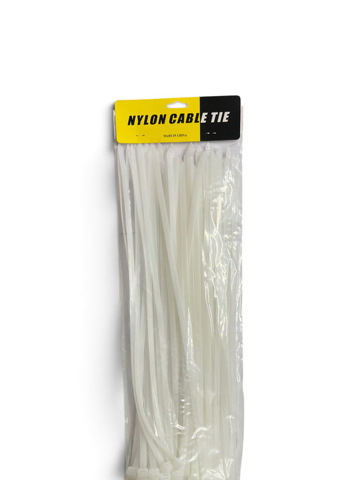Nylon Cable Ties White 8x450mm pack of 100 pcs