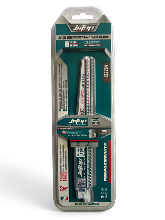 JCTOP 8-Inch Reciprocating Saw Blade Set 3-Piece - KE7264