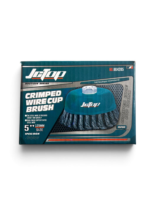 JCTOP Crimped Wire Cup Brush 5 inch / 125mm - KK4205