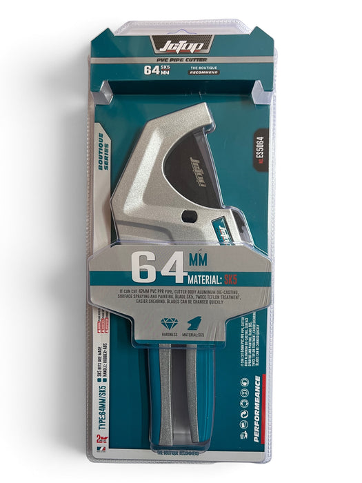 JCTOP 64mm Heavy-Duty PVC Pipe Cutter - ES5064