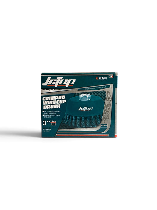 JCTOP Crimped Wire Cup Brush 3 inch / 75mm - KK4203
