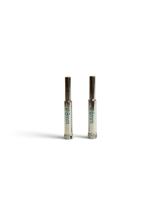 ZHWEI 8mm Diamond Glass Hole Saw Drill Bit - 2 Pack - ZW8MM
