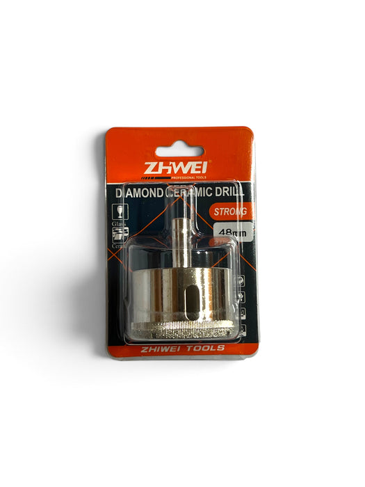 ZHIWEI 48mm Diamond Coated Ceramic Hole Saw Drill Bit - ZW48MM