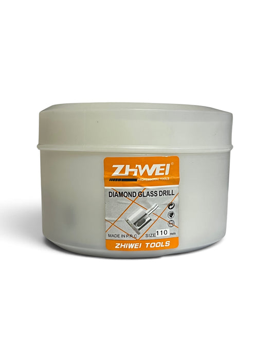 ZHIWEI 110mm Diamond Coated Glass & Ceramic Hole Saw Drill Bit - ZW110MM