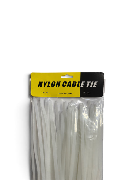 Nylon Cable Ties White 8x450mm pack of 100 pcs