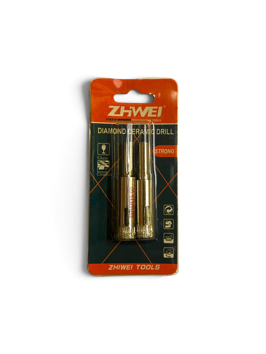 ZHWEI 10mm Diamond Glass Hole Saw Drill Bit - 2 Pack - ZW10MM
