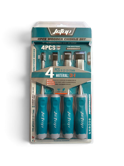 JCTOP 4-Piece Wood Chisel Set - E07001