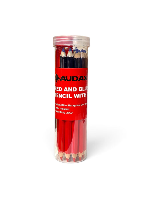 AUDAX 15-Piece Red and Blue Duo Pencil Set with Sharpener - ADX15