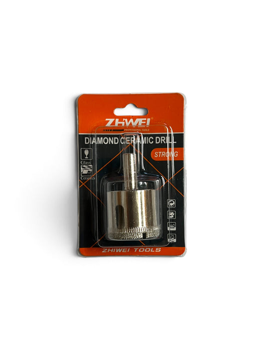 ZHIWEI 35mm Diamond Coated Ceramic Hole Saw Drill Bit - ZW35MM