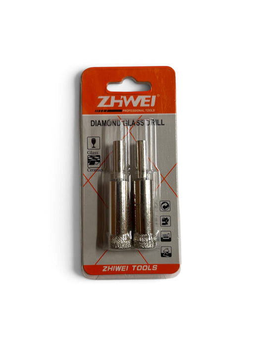 ZHWEI 12mm Diamond Glass Hole Saw Drill Bit - 2 Pack - ZW12MM