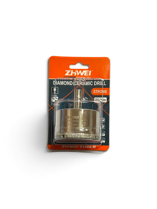 ZHIWEI 50mm Diamond Coated Ceramic Hole Saw Drill Bit - ZW50MM