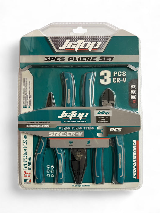 JcTop 3-Piece Pliers Set – B09905