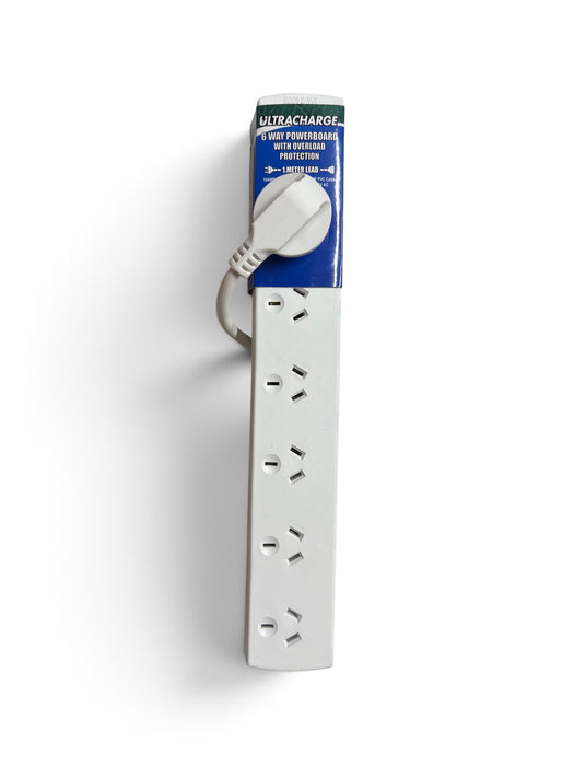 ULTRACHARGE 6 Way Powerboard with Overload Protection - UR100/6